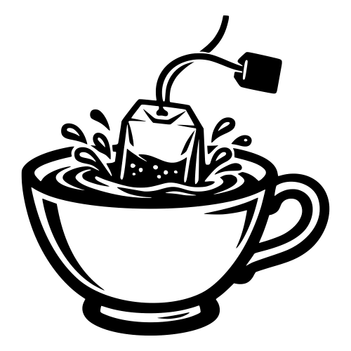 Tea Bag Dunking - Digital File - XCS Friendly