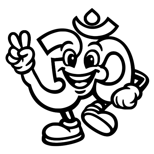 Cartoon Om Smiling - Digital File - XCS Friendly Digital My Custom Designs PDF