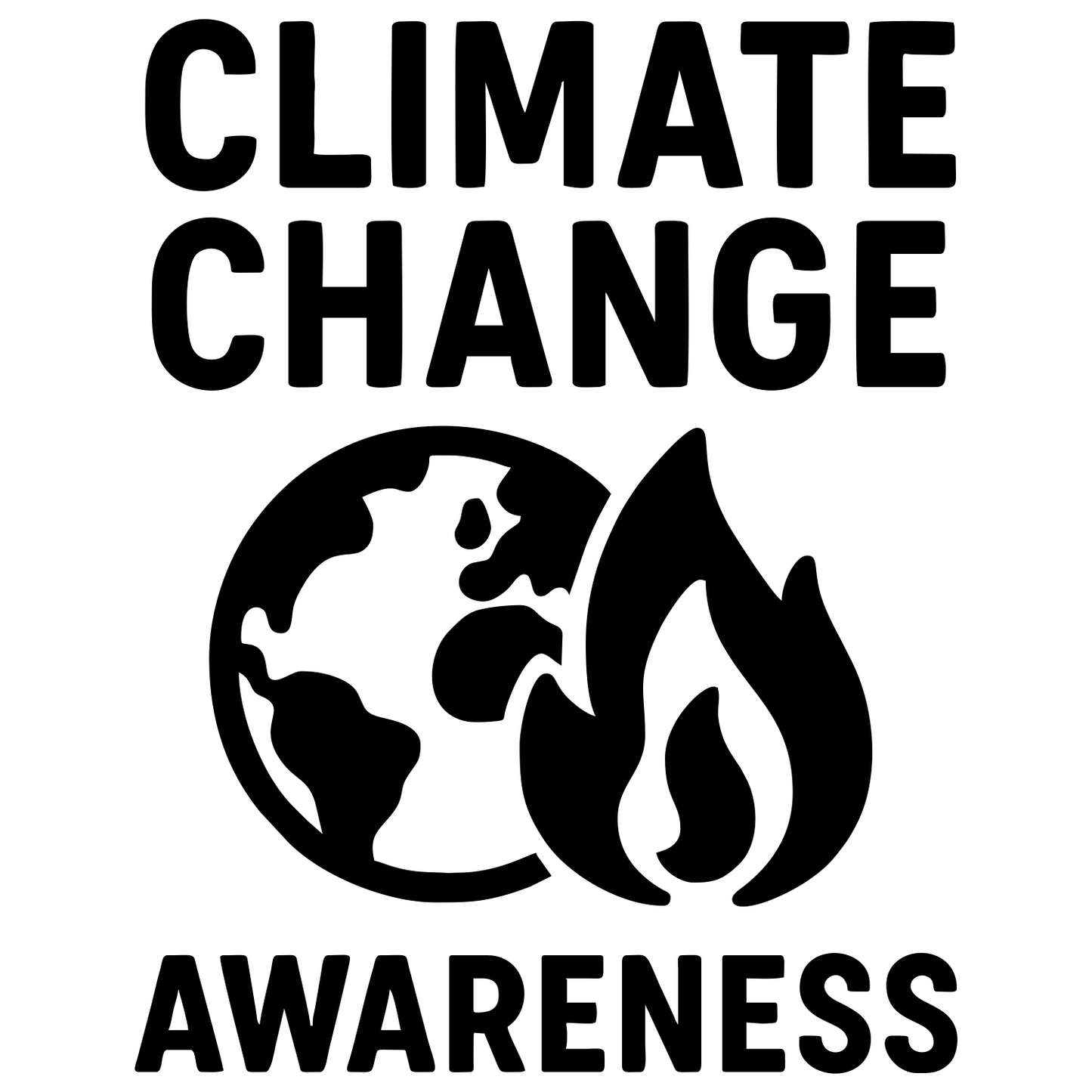 Climate Change Awareness - Digital File - XCS Friendly Digital My Custom Designs PNG