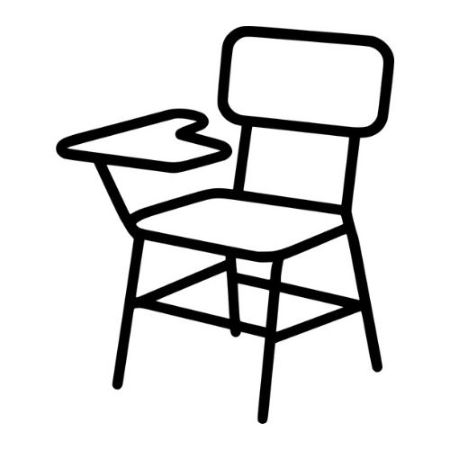 Classroom Chairs Outline - Digital File - XCS Friendly Tumbler My Custom Designs PNG