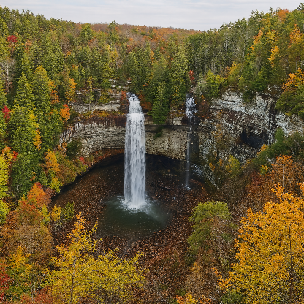 Fall Creek Falls State Park - Tennessee United States - Rendered - Digital File Digital My Custom Designs PDF