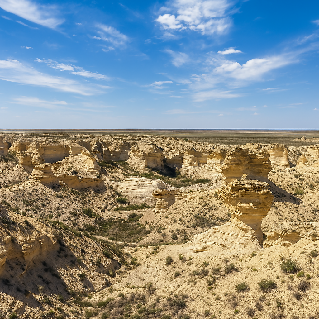 Little Jerusalem Badlands State Park - Kansas United States - Rendered - Digital File Digital My Custom Designs PDF