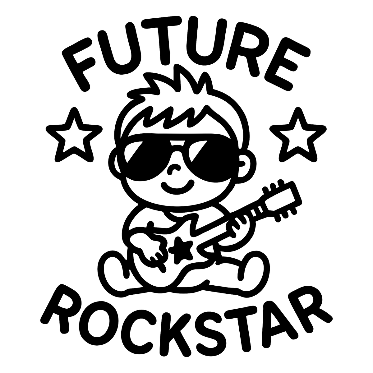 Funny Future Rockstar - Digital File - XCS Friendly Tumbler My Custom Designs PNG