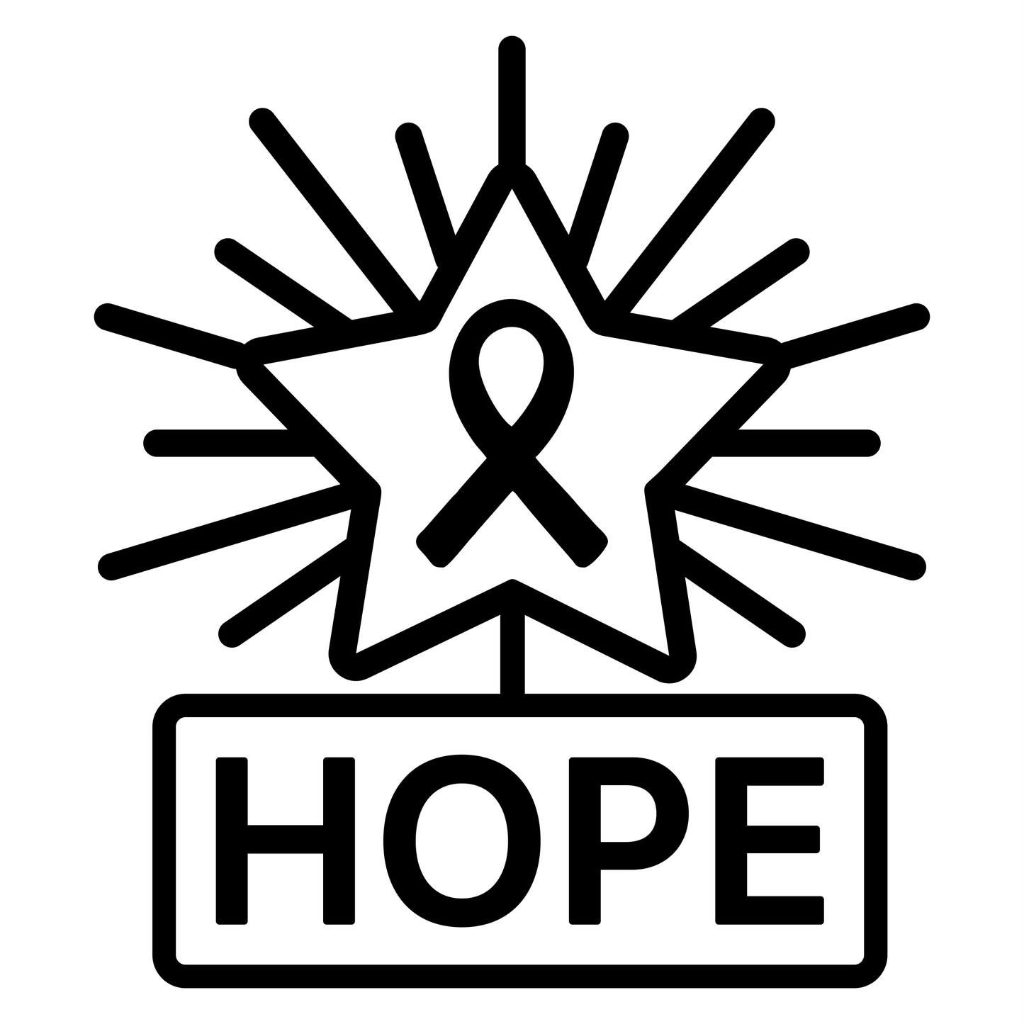 Hope Starburst Design - Digital File - XCS Friendly Digital My Custom Designs PNG