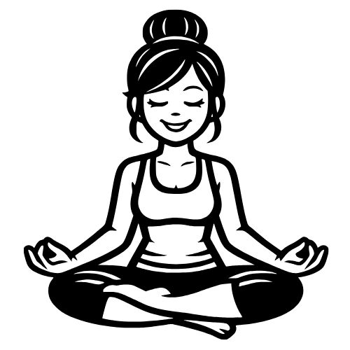 Cartoon Yoga Mom - Digital File - XCS Friendly Digital My Custom Designs PDF