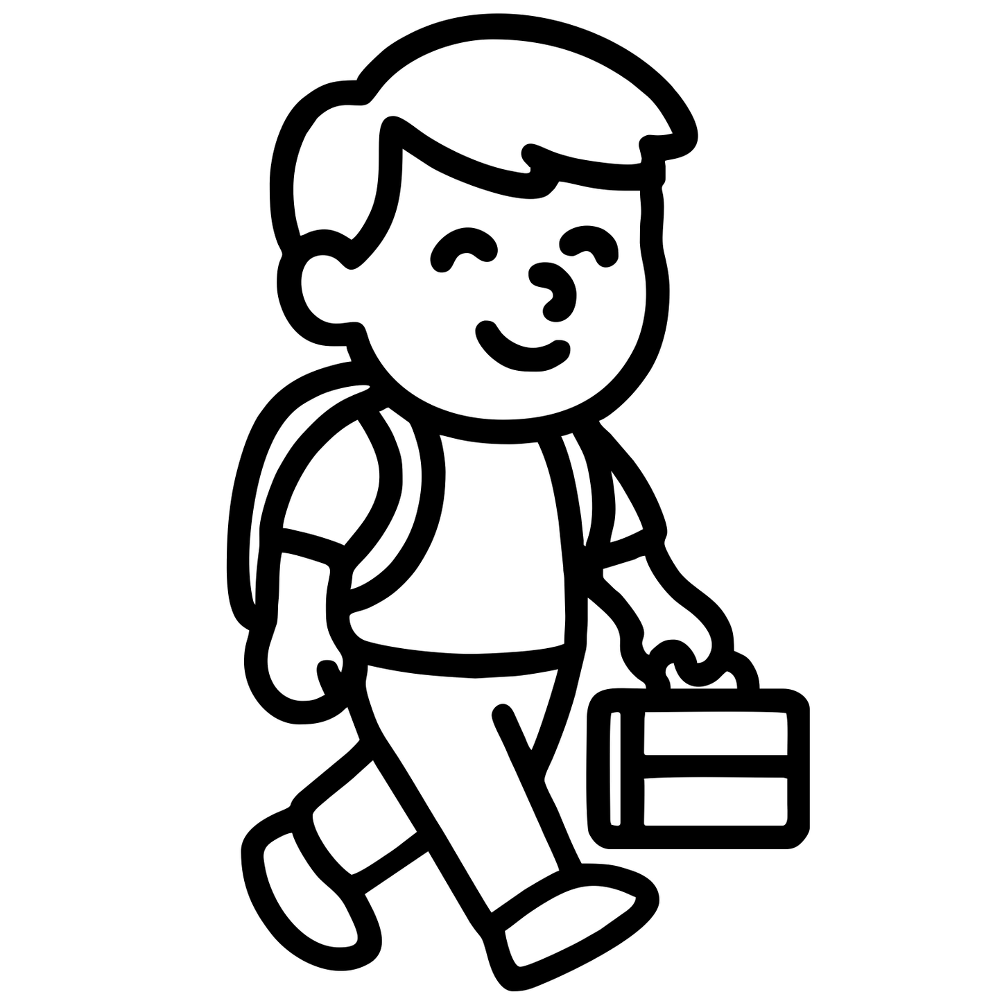 Student Carrying Lunchbox - Digital File - XCS Friendly Tumbler My Custom Designs PNG