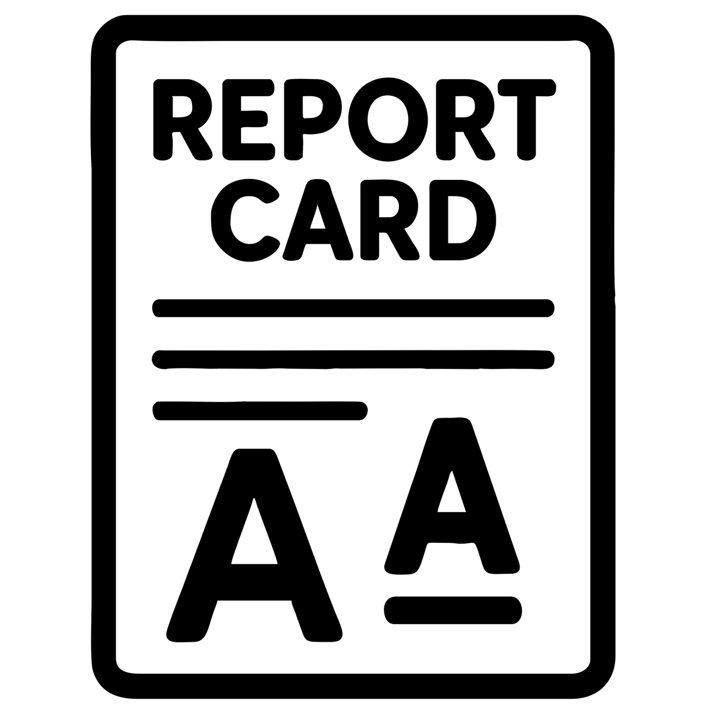 Report Card Outline - Digital File - XCS Friendly Tumbler My Custom Designs PNG