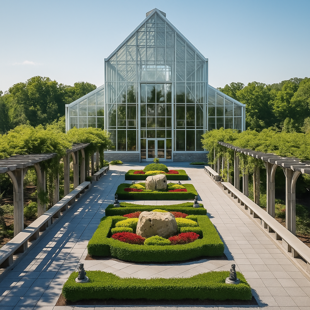 Hilbert Conservatory - White River Gardens - Indiana United States - Rendered - Digital File Digital My Custom Designs PDF