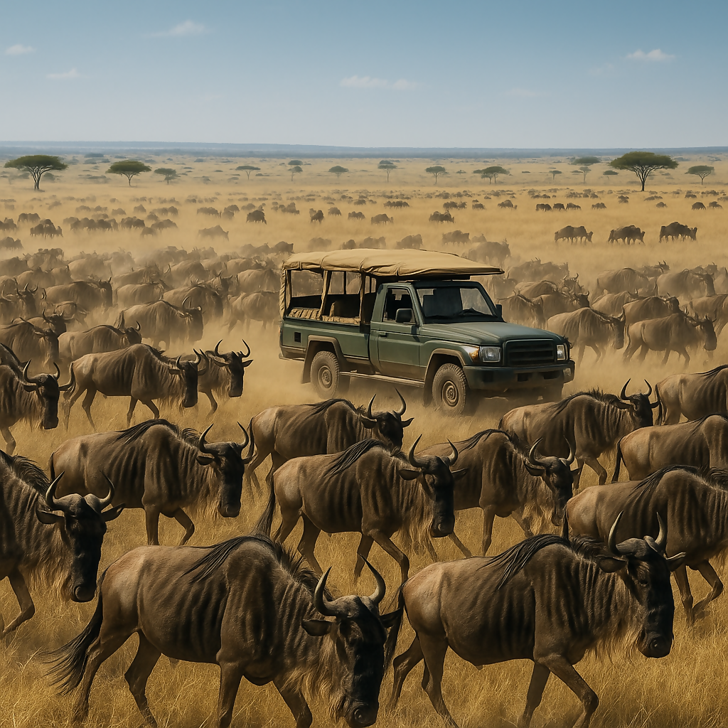 Great Migration - Maasai Mara Kenya - Africa - Rendered - Digital File Digital My Custom Designs PDF