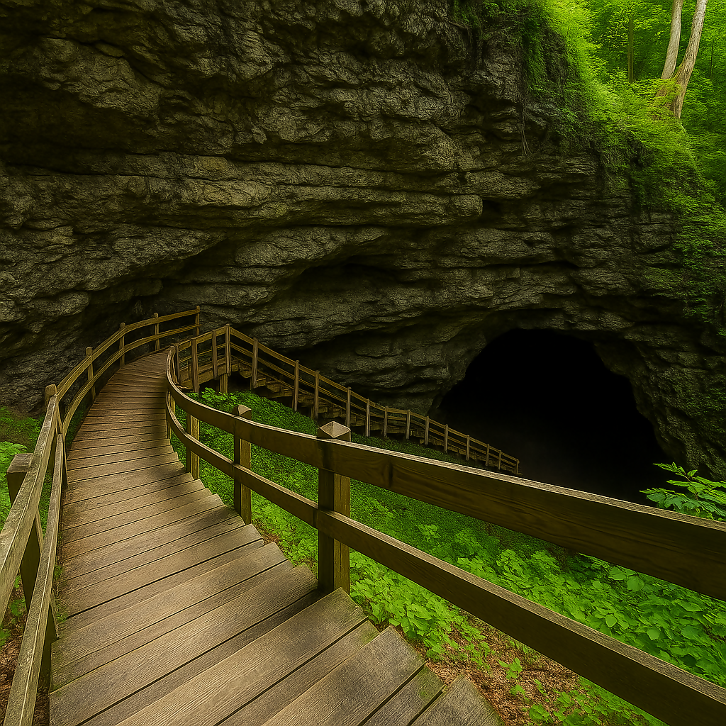 Lower Dancehall Cave - Maquoketa Caves State Park - Iowa United States - Rendered - Digital File Digital My Custom Designs PDF