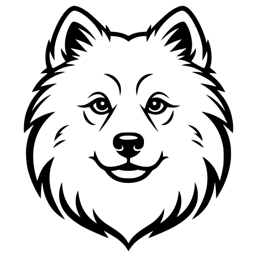 Samoyed Fluffy Face - Digital File - XCS Friendly Digital My Custom Designs PDF
