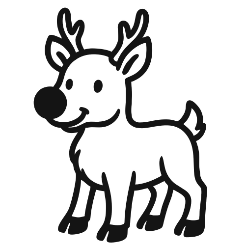 Rudolph with Red Nose - Digital File - XCS Friendly Digital My Custom Designs PDF