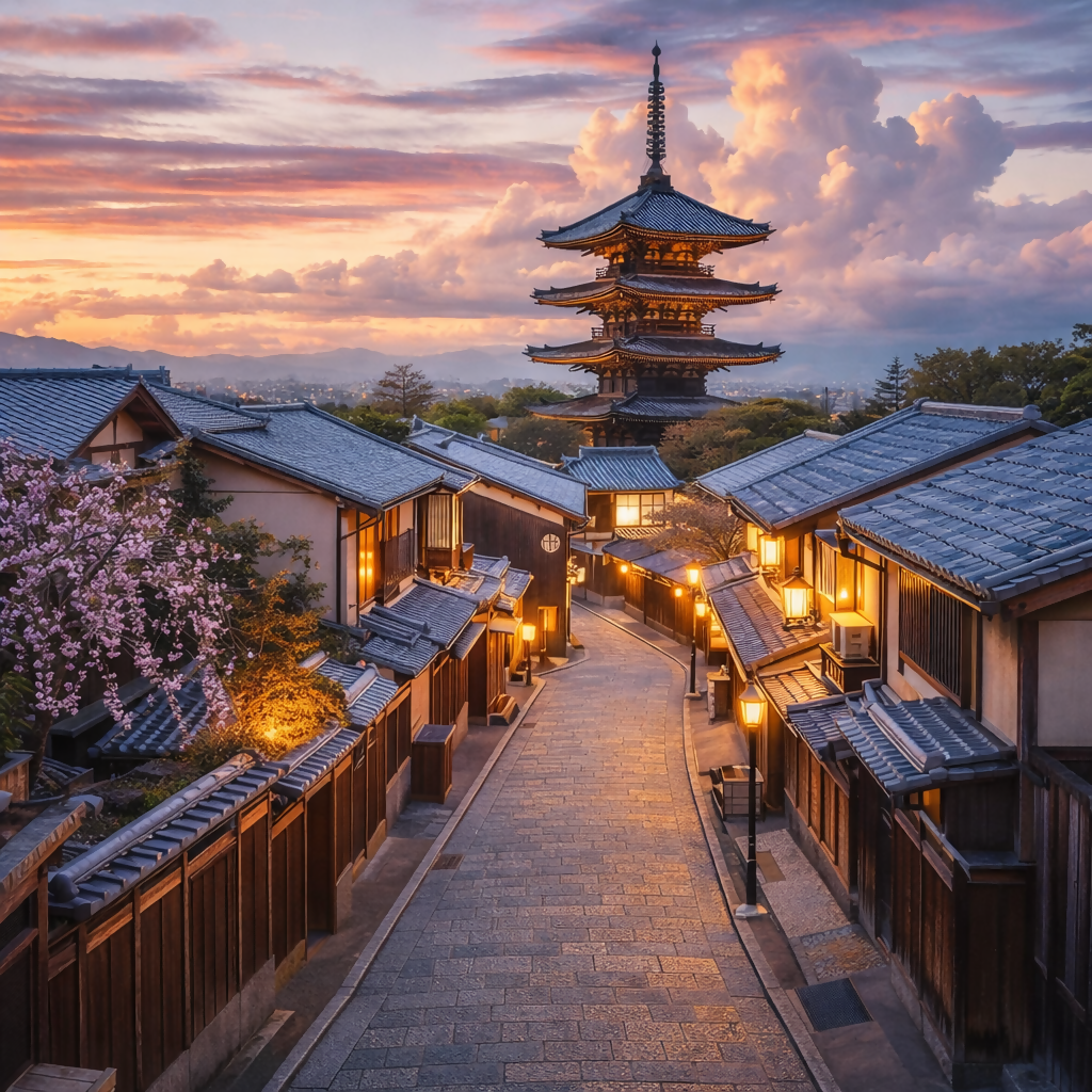 Gion District - Kyoto Japan - Asia - Rendered - Digital File Digital My Custom Designs PDF