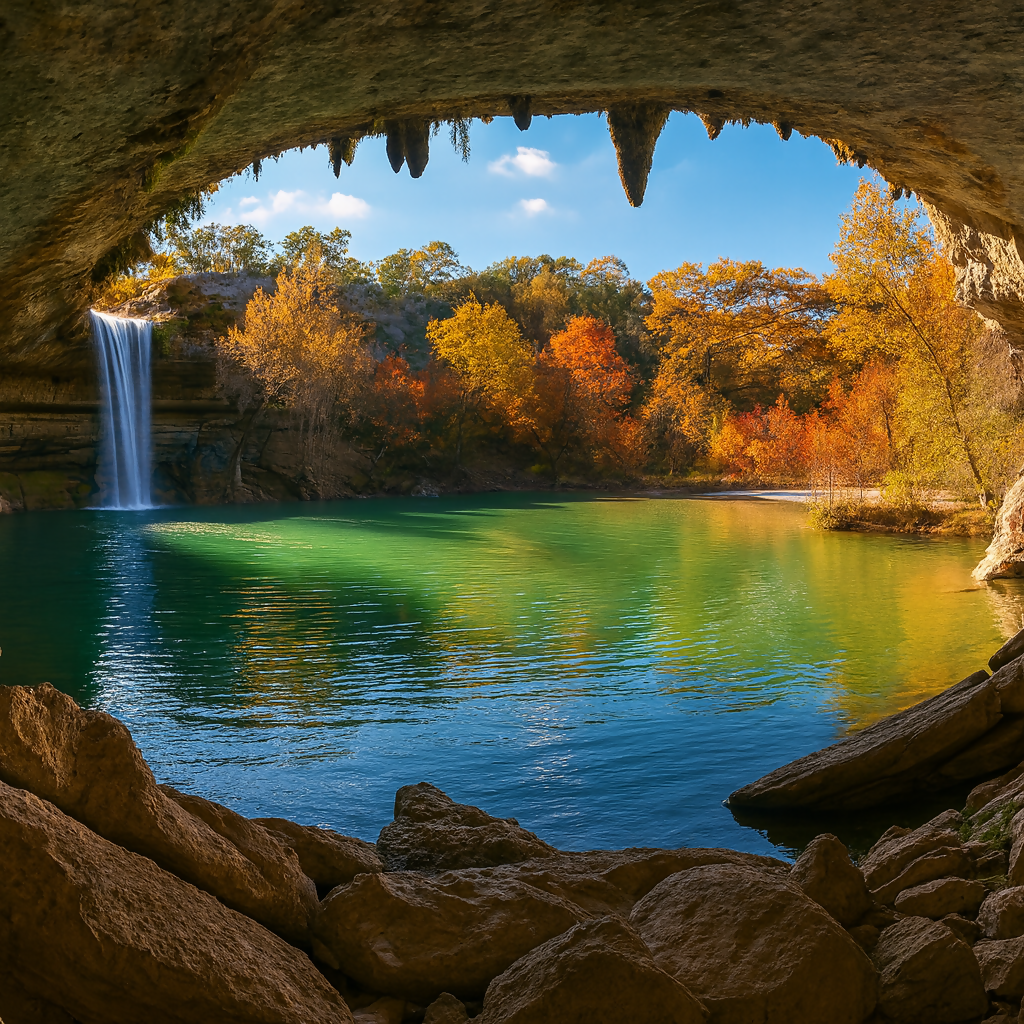 Hamilton Pool Preserve - Texas United States - Rendered - Digital File Digital My Custom Designs PDF