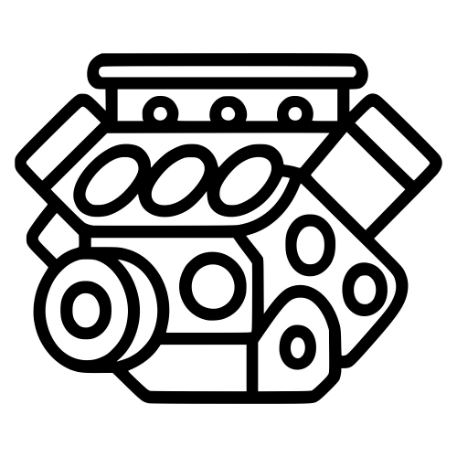 Engine Block Outline - Digital File - XCS Friendly