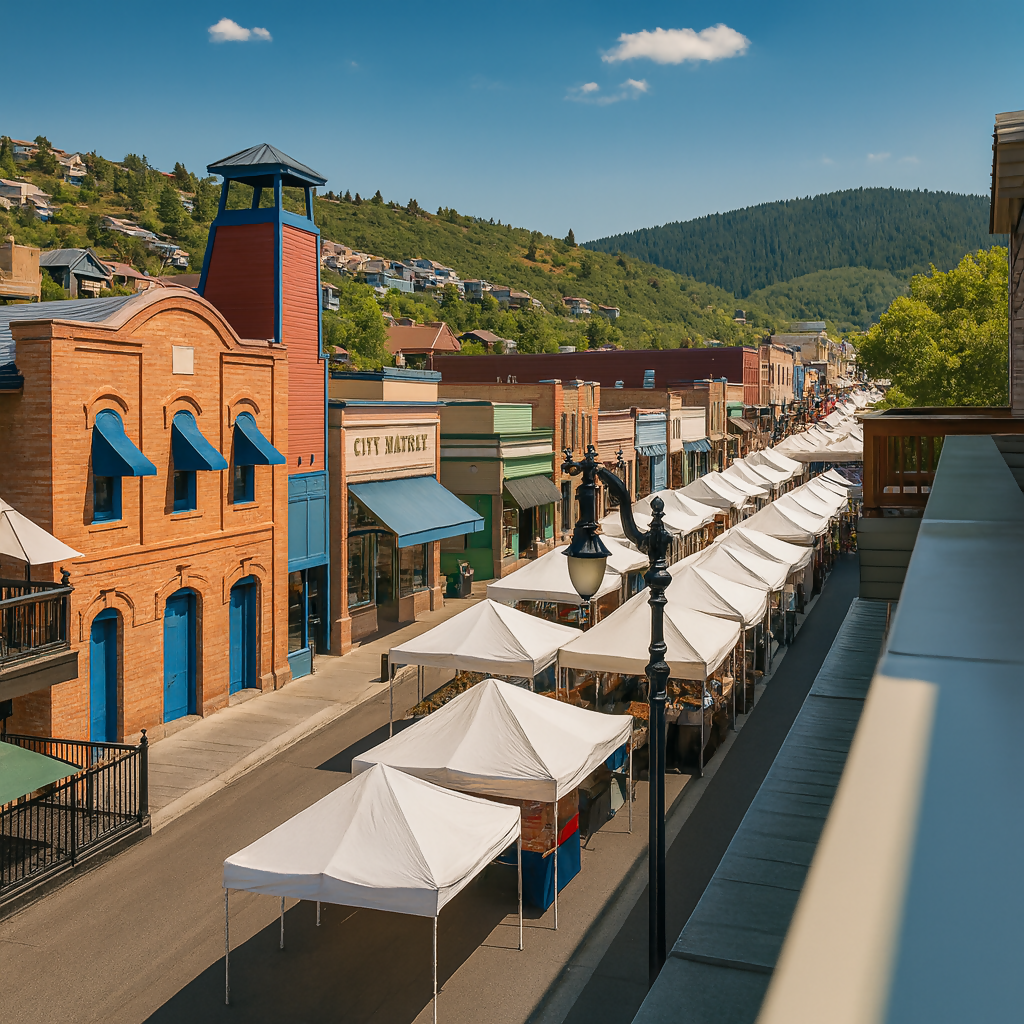 Historic Main Street - Park City - Utah United States - Rendered - Digital File Digital My Custom Designs PDF