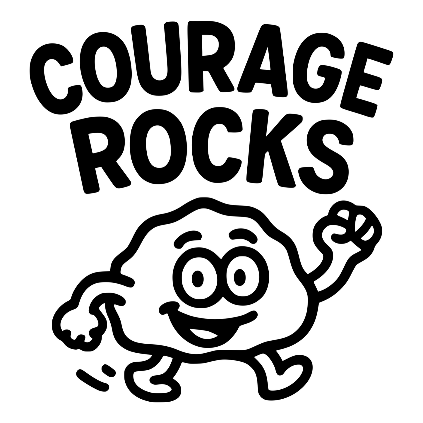 Courage Rocks - Digital File - XCS Friendly Digital My Custom Designs PNG