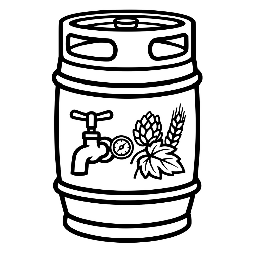 Beer Keg Design - Digital File - XCS Friendly Digital My Custom Designs PDF