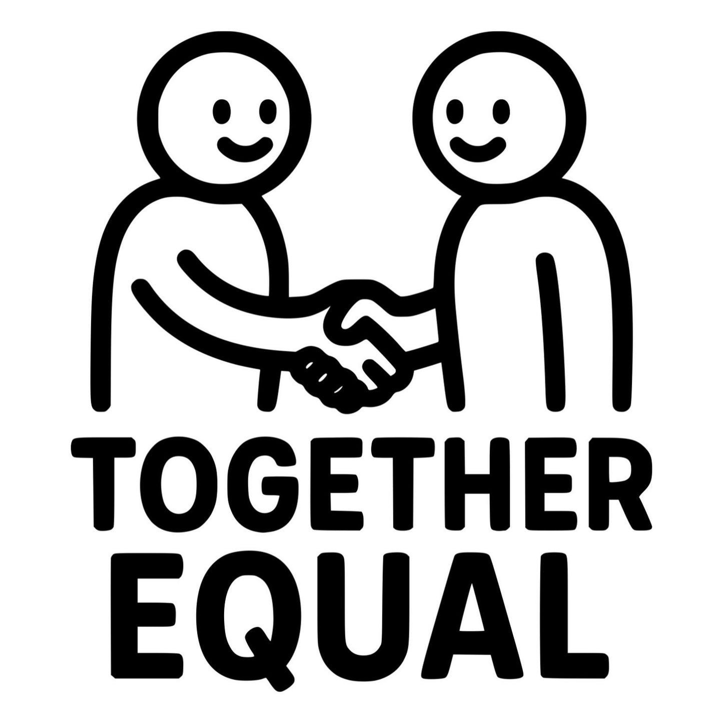 Together Equal - Digital File - XCS Friendly Digital My Custom Designs PNG