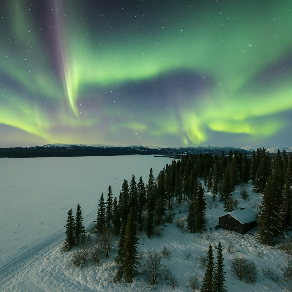 Northern Lights Viewing - Yukon Canada - Rendered - Digital File Digital My Custom Designs PDF