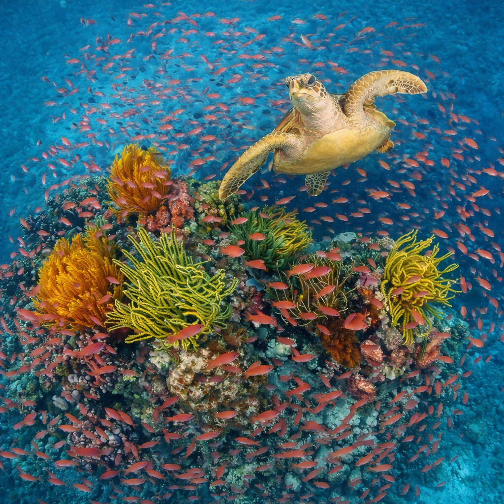 Hayman Island Coral Reefs - The Whitsunday Islands - Queensland - Australia - Rendered - Digital File Digital My Custom Designs PDF