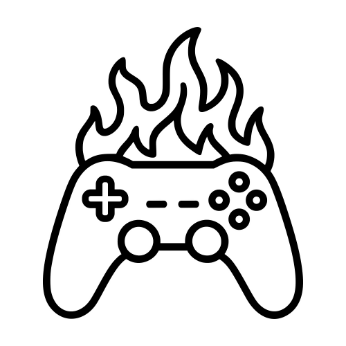 Controller With Flames - Digital File - XCS Friendly Digital My Custom Designs PDF