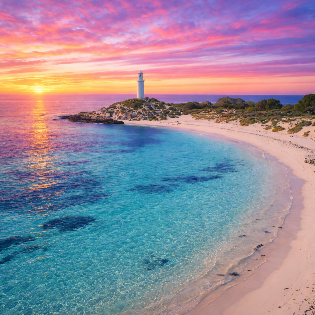 Pinky Beach - Rottnest Island Western Australia - Australia - Rendered - Digital File Digital My Custom Designs PDF