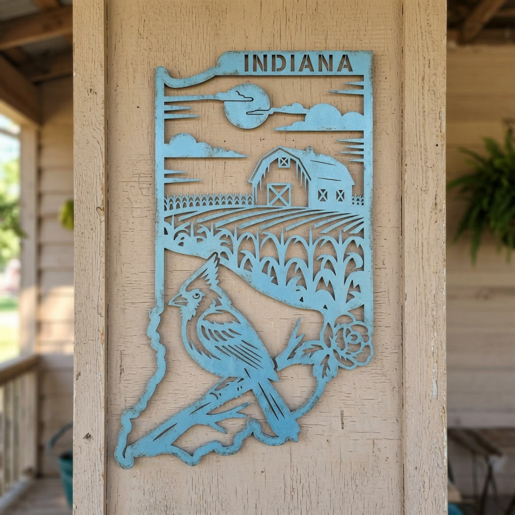 Indiana - Wall / Home Decor - State Outline - United States - Digital File - ZIP File - Digital