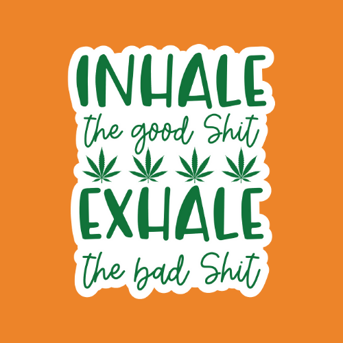 Inhale - Stickers - Digital Files Digital My Custom Designs ZIP File