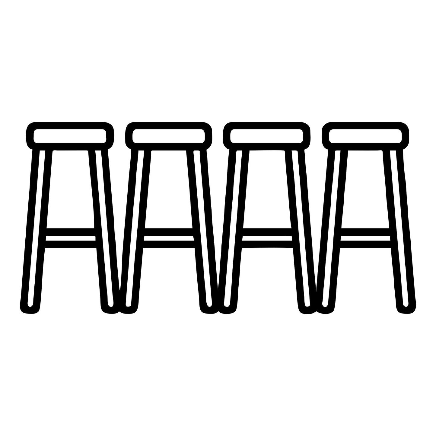 Barstool Row Silhouette - Digital File - XCS Friendly Tumbler My Custom Designs PNG