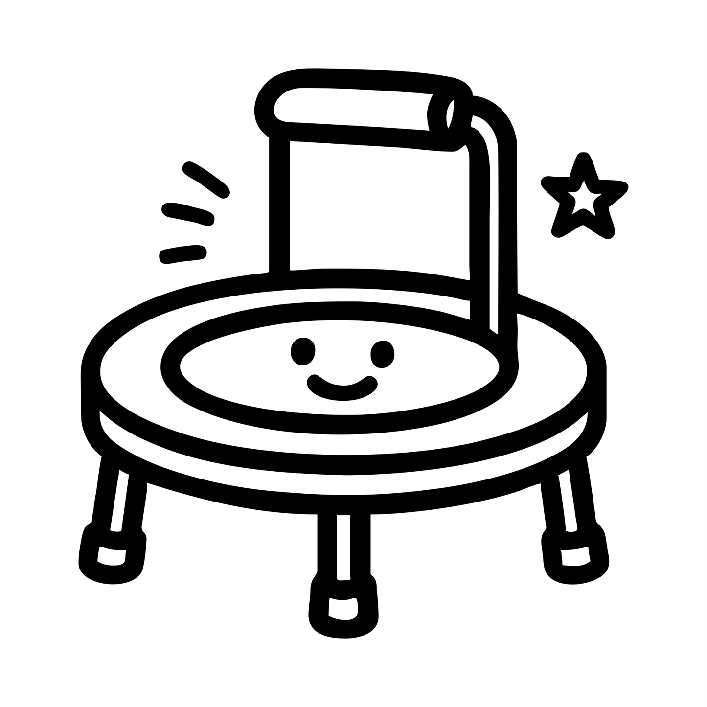 Toy Trampoline Sketch - Digital File - XCS Friendly Tumbler My Custom Designs PNG