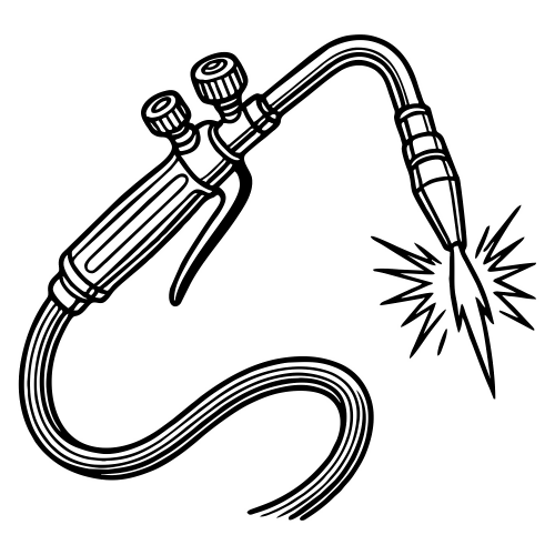 Welding Torch Sketch - Digital File - XCS Friendly Digital My Custom Designs PDF