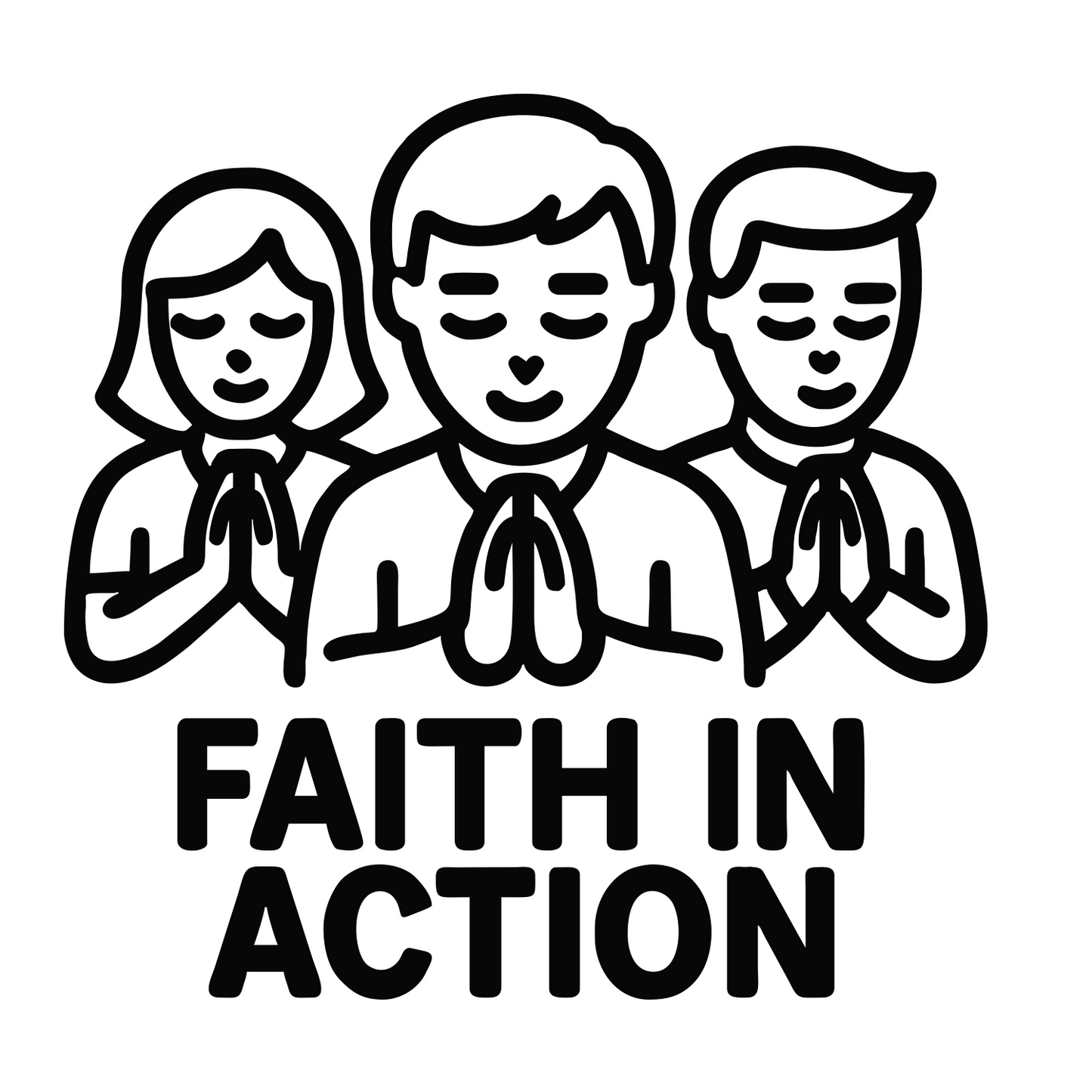 Faith in Action - Digital File - XCS Friendly Digital My Custom Designs PNG