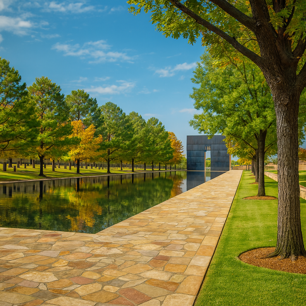 Oklahoma City National Memorial - Oklahoma United States - Rendered - Digital File Digital My Custom Designs PDF