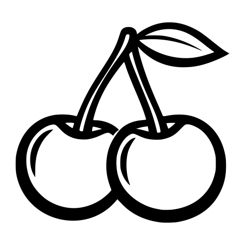 Cherry Outline - Digital File - XCS Friendly