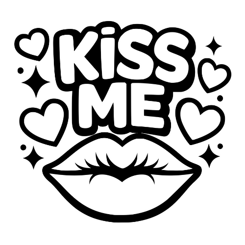 Kiss Me - Digital File - XCS Friendly Digital My Custom Designs PDF