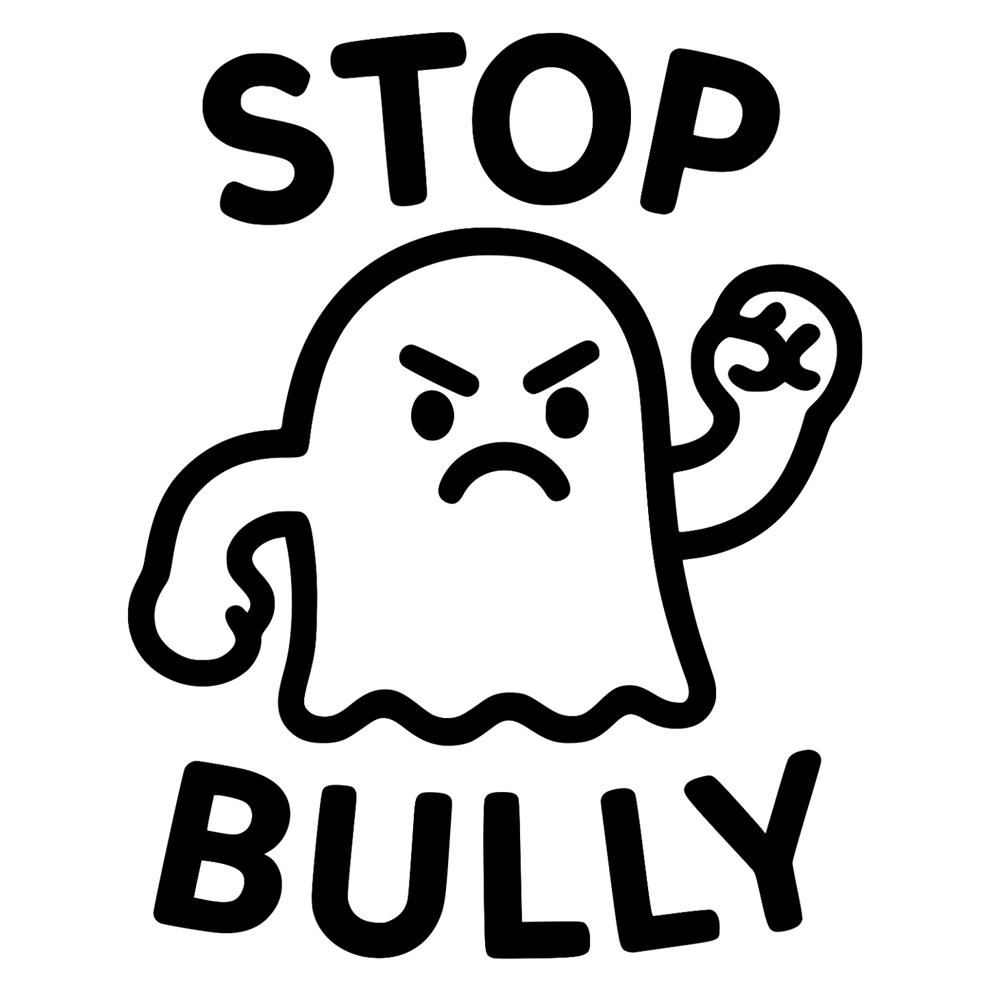 Stop Bully - Digital File - XCS Friendly Digital My Custom Designs PNG