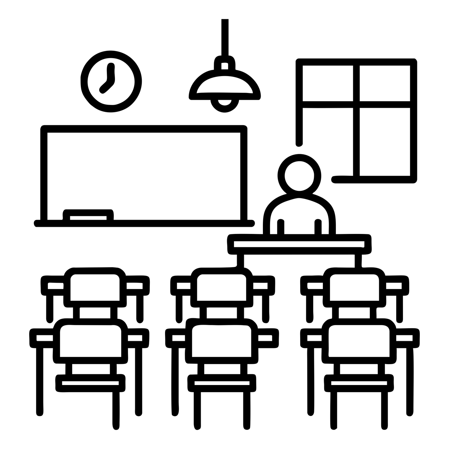 Classroom Scene Sketch - Digital File - XCS Friendly Digital My Custom Designs PNG