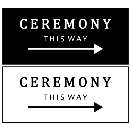 Ceremony This Way With Arrow - Digital File - XCS Friendly Digital My Custom Designs PDF