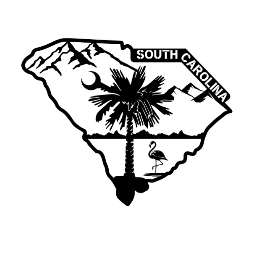 South Carolina - Wall / Home Decor - State Outline - United States - Digital File Digital My Custom Designs ZIP File