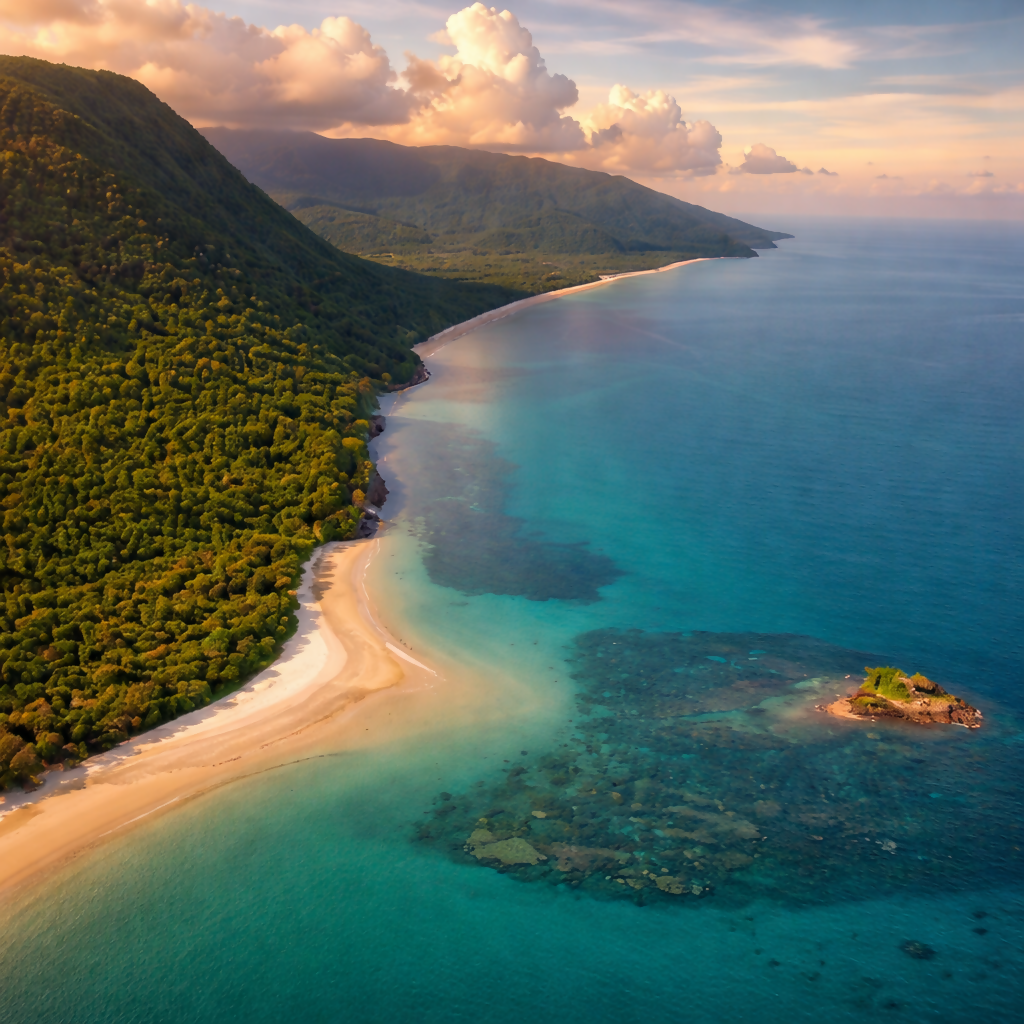 Thornton Beach - Daintree Rainforest - Queensland - Australia - Rendered - Digital File Digital My Custom Designs PDF