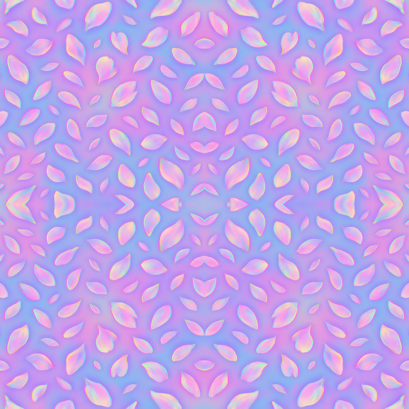 Floral and Botanical - Pastel Glitch Garden Of Floating Petals - Pattern - Digital File Digital My Custom Designs PDF