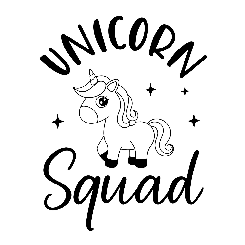 Unicorn Squad - Vector Graphics - Digital File Digital My Custom Designs ZIP File
