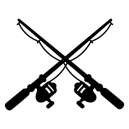 Crossed Fishing Poles Design - Digital File - XCS Friendly Digital My Custom Designs PDF