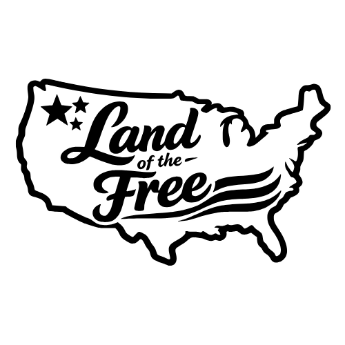 Land of the Free Outline - Digital File - XCS Friendly Digital My Custom Designs PDF