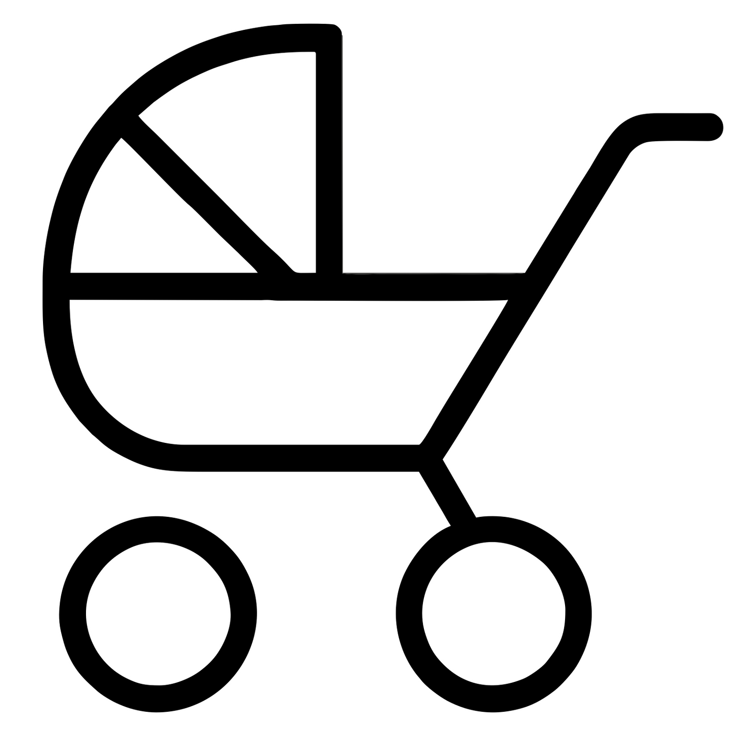 Baby Stroller Outline - Digital File - XCS Friendly Tumbler My Custom Designs PNG