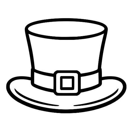 Leprechaun Buckle Hat - Digital File - XCS Friendly Digital My Custom Designs PDF