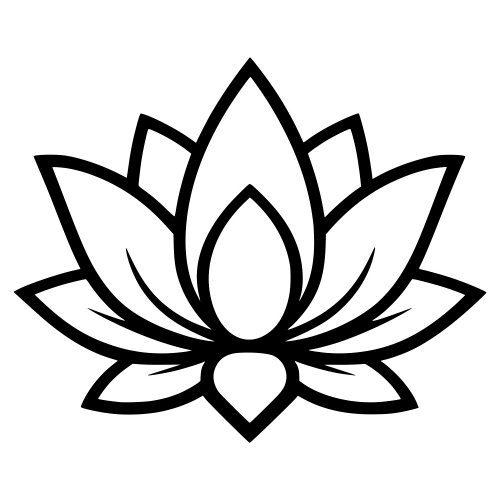 Lotus Flower Outline - Digital File - XCS Friendly Digital My Custom Designs PDF