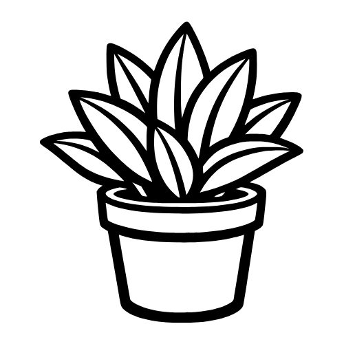 Plant in a Pot Sketch - Vector Graphics - Digital File Digital My Custom Designs PDF