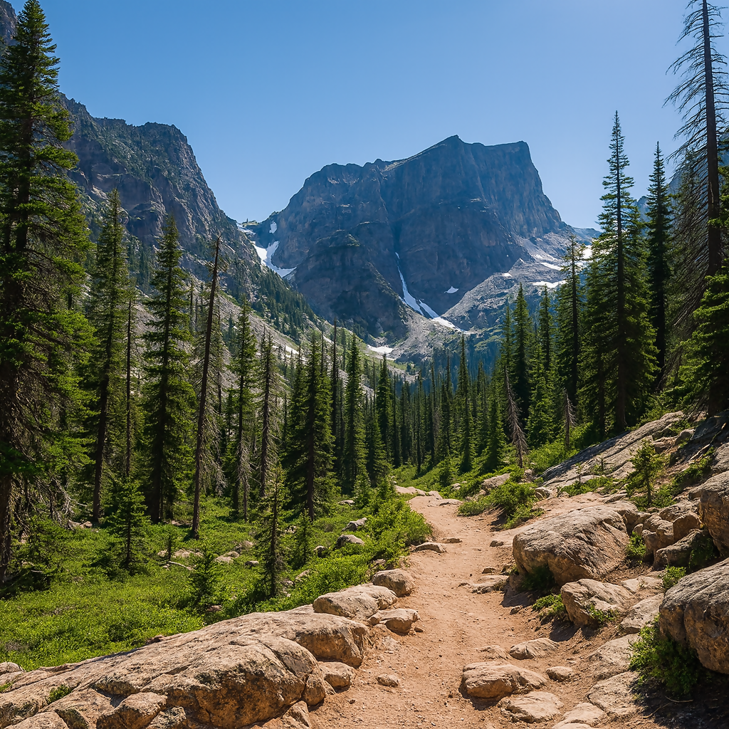 Emerald Lake Trail - Rocky Mountain National Park - Colorado United States - Rendered - Digital File Digital My Custom Designs PDF